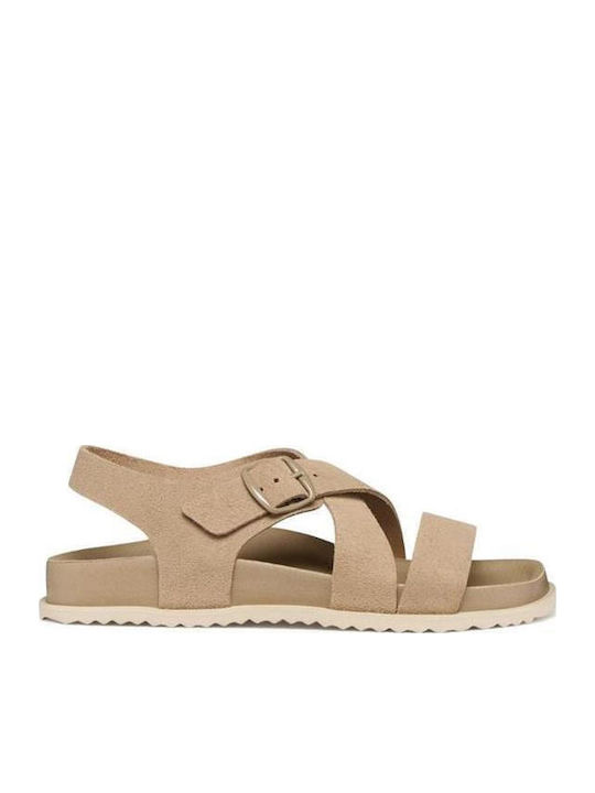 Sandybett Leather Women's Anatomic Beige Sandals