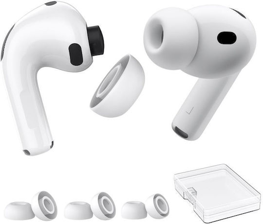 Силиконови Върхове За Уши Ahastyle Wg187 Apple Airpods Pro 3 S M L Бели 3 Чифта N70582