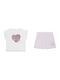 Kids Set with Shorts Summer 2pcs White
