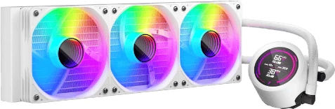 1STPLAYER Thunderstorm TS4 360 AIO Водно Охлаждане За CPU С 3 Вентилатора 120mm И ARGB Осветление Бял