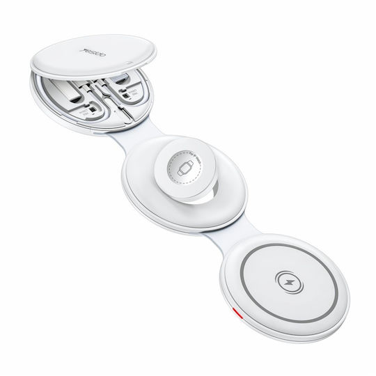 Yesido Încărcător Wireless (Qi Pad) 15W Alb