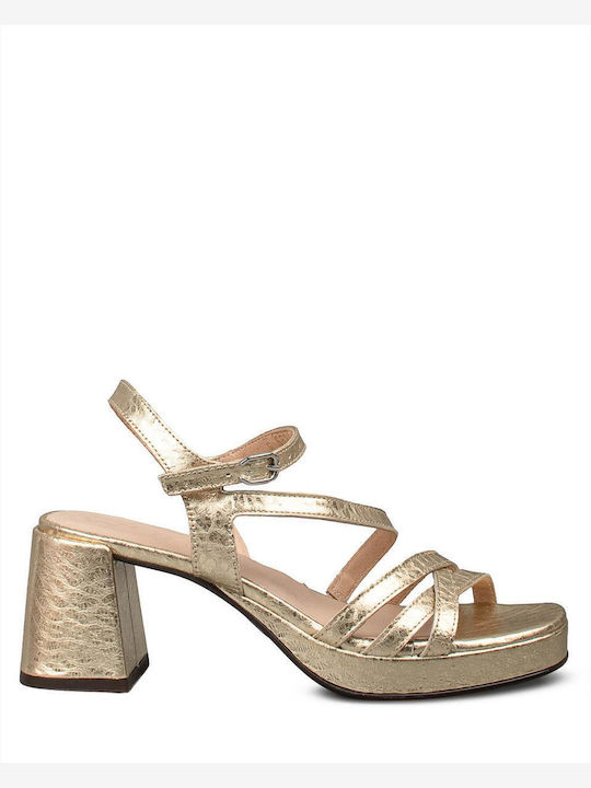 Wonders Gold Sandals
