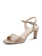 Fabric Sandals Gold