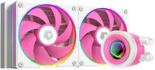 ID-Cooling FX240 Infinity Sisteme De Răcire Cu Apă AIO CPU Cu 2 Ventilatoare 120mm Și Led ARGB Roz