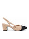 Heels with Strap & Chunky Mid Heel Beige SL-E5521-26HH-MPEZ