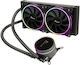 Inter-Tech LC-240 Water Cooling System AIO CPU with 2 120mm Fans and ARGB Lighting