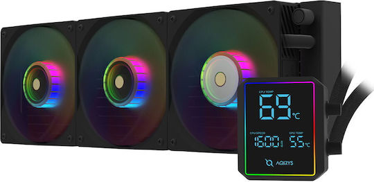 Aqirys Aurora 360 AiO Sisteme De Răcire Cu Apă AIO CPU Cu 3 Ventilatoare 120mm Și Led ARGB