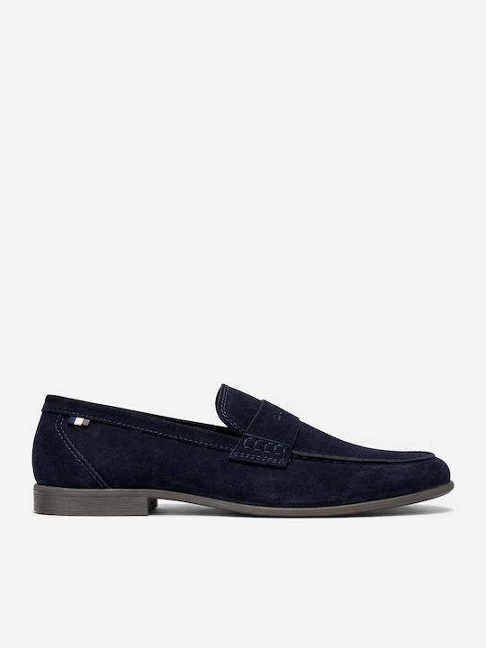 Suede Ανδρικά Loafers σε Μπλε Χρώμα