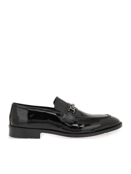 Δερμάτινα Ανδρικά Loafers σε Μαύρο Χρώμα