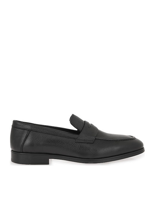 Δερμάτινα Ανδρικά Loafers σε Μαύρο Χρώμα