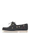 Leather Men's Boat Shoes in Blue Colour