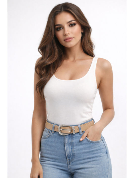 Women's Belt Beige SJ-JYD-237-26BE-BEIGE