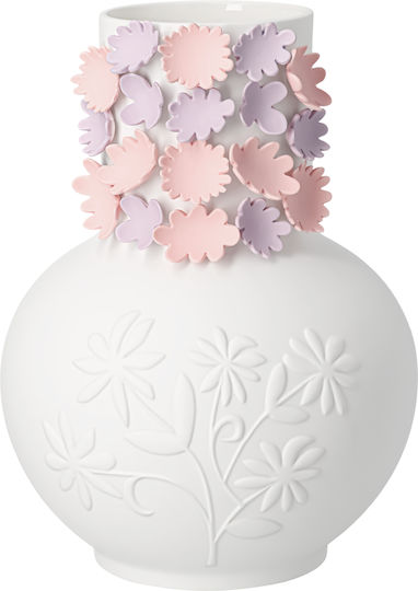 Raeder Decorative Porcelain Vase Flowers White H19.5cm