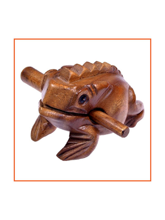 Paradise Waterfalls Decorative Frog Made of Wood 72x72cm