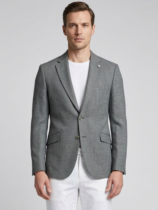 Monte Napoleone Men’s Suit Jacket With Slim Fit...