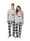 TnS Winter Karierte Herrenpyjama Karô