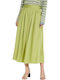 High Waist Maxi Skirt Light Green