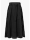 High Waist Maxi Black Skirt