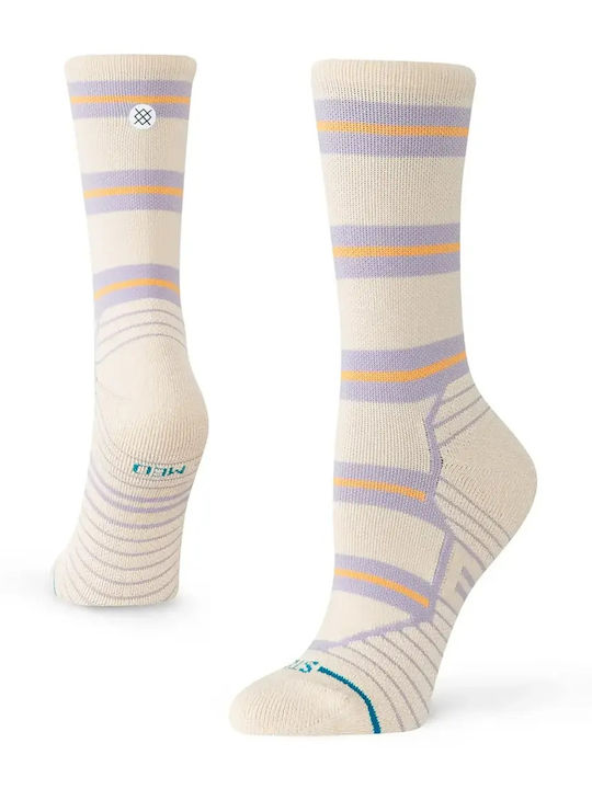 Stance Stripe Mid Sports Socks Beige 1 Pair