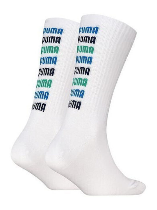 PUMA Sock Football Socks White 2 Pairs