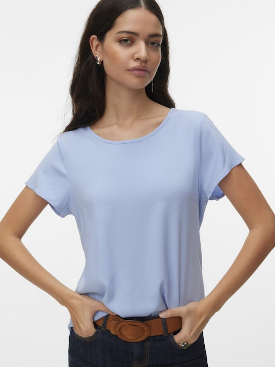 Vero Moda Damen Bluse Kurzärmelig Kaschmir Hell...