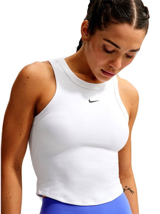 Nike Cropped Tank Top Μπλούζα White/black
