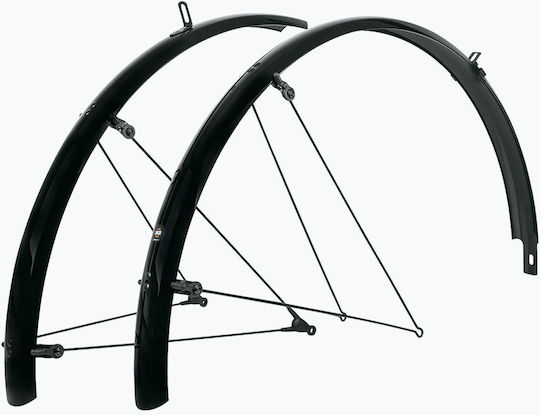 Sks Bluemels Basic Mudguard Set Black Size 28" 55 Mm