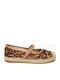 Women's Ballerina Shoes With Brown Strap