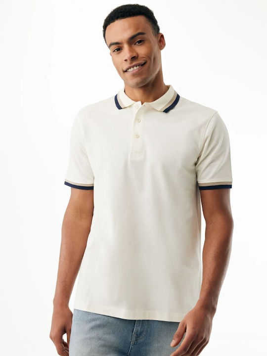 Mexx Polo Μπλούζα Cream