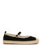 Women's Ballerina Shoes with Strap Black