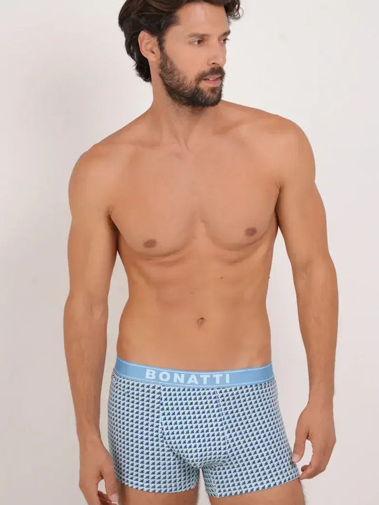 Herren Boxershorts Türkis mit Mustern