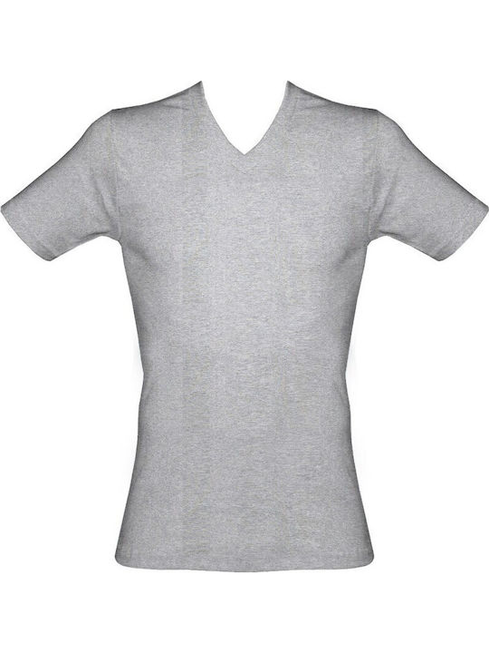 Helios Short Sleeve Cotton Gray Melange Women's...
