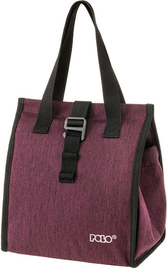 Polo School Insulated Lunch Handbag 6l Purple 22x16x25cm