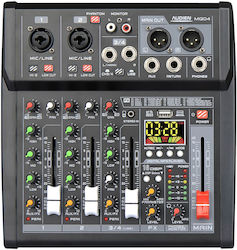 Audien MQ04 Цифрова Конзола 16 Канала с Фантомно Захранване и 16 XLR Входа и Bluetooth Audien MQ04 Цифрова Конзола 16 Канала с Фантомно Захранване и 16 XLR Входа и Bluetooth