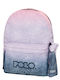 Polo Original Double Scarf School Backpack for Elementary Pink with Water Bottle Holder 27lt 2026