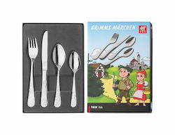 Zwilling J.A. Henckels Set Tacâmuri Pentru Bebeluși Argintii 4 Bucăți