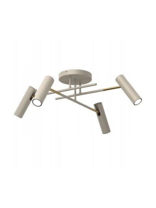 Luminex Spot with 4 Lights and GU10 Lamp Adapter in Beige Colour