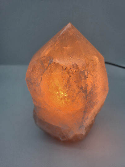 Λάμπα Καπνία Χαλαζία – Ακατέργαστη Αιχμή Quartz Διακόσμηση & Χαλάρωση