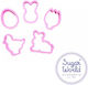 Cookie Cutter Set Easter 6cm x5