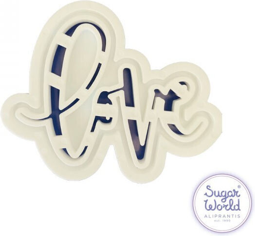 Cookie Cutter Inscription Love Stamp 7.5x9.5cm