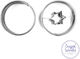 Cookie Cutter Double Circle Star 43mm