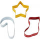Cookie Cutter Set Star Boot Cane X3 80mm