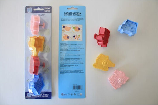 Cookie Cutter Set 2x Train Helicopter Truck Spring X4 60mm