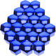 17 Mm Metallic Blue Bolt Caps 20 Pcs Remover