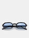 Luigi Unisex Sunglasses with Black Frame and Light Blue Lens 4863230