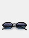 Luigi Unisex Sunglasses with Black Frame and Blue Lens 4863206