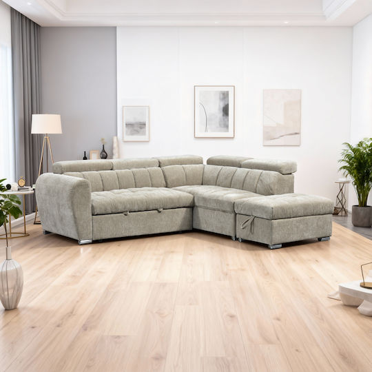 Nuvora Γωνιακός Καναπές Κρεβάτι 244x225x79εκ. Nuvora Γωνιακός Καναπές Κρεβάτι 244x225x79εκ.
