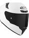 KYT TT-Revo Plain Бяла Каска За Мотор Full Face ECE 22.06