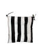 Raki Μαξιλάρι Καρέκλας Κήπου Black And White 45x45εκ.