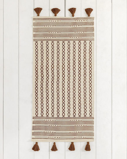 Nima Χαλί 60x130cm Καφέ